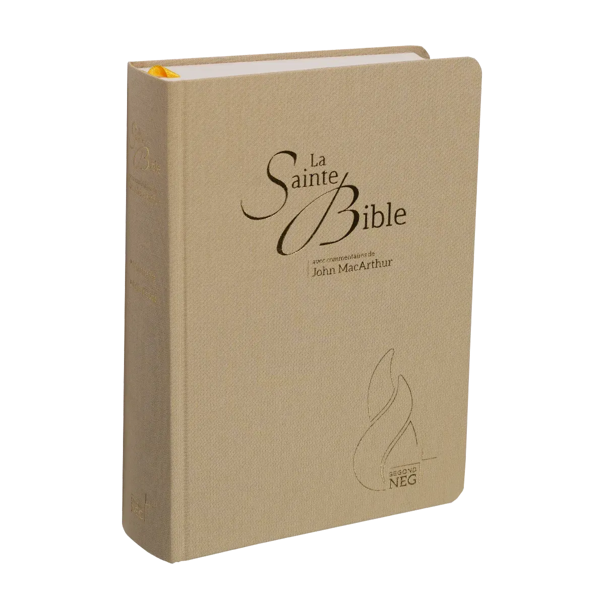 BIBLE NEG MACARTHUR SEMI RIGIDE TOILE BEIGE