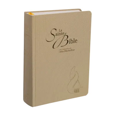 BIBLE NEG MACARTHUR SEMI RIGIDE TOILE BEIGE