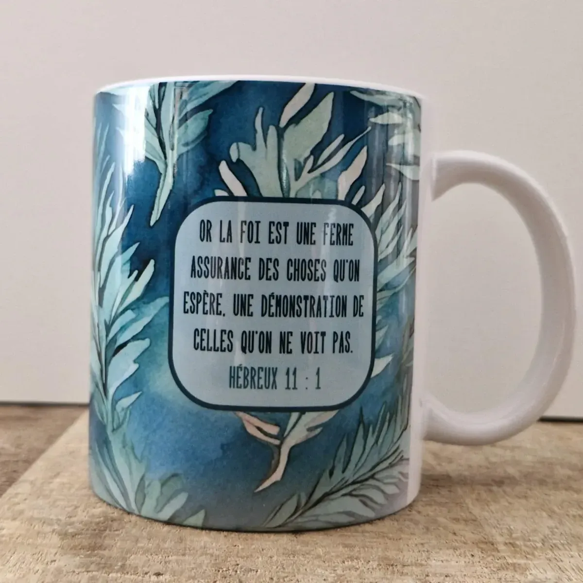 TASSE BRILLANTE HEBREUX 11:1