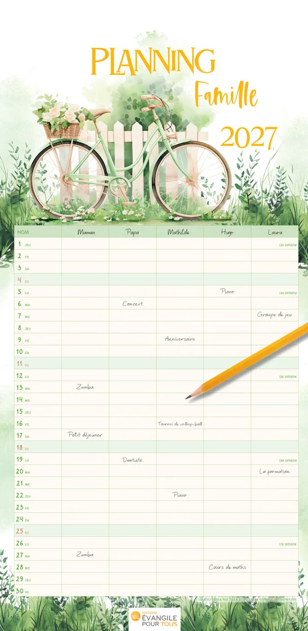 CALENDRIER EPT PLANNING FAMILLE