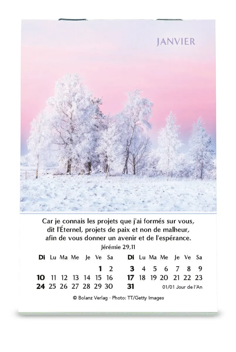 CALENDRIER CED MINI ESPERANCE