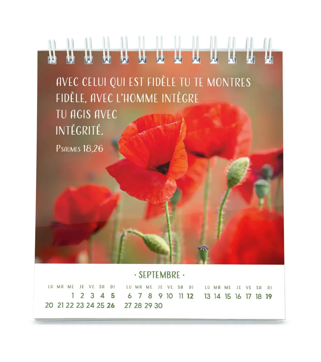 CALENDRIER CED PENSEES FLEURIES