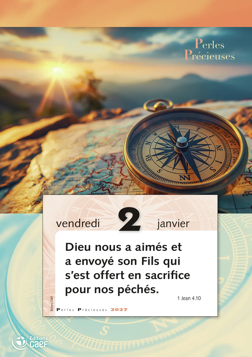 CALENDRIER CAEF PERLES PRECIEUSES - BLOC ET PLAQUE