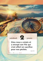 CALENDRIER CAEF PERLES PRECIEUSES - BLOC ET PLAQUE