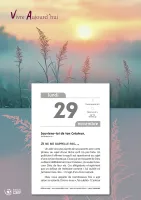 CALENDRIER CAEF VIVRE AUJOURD'HUI - BLOC GRANDE PLAQUE - MURAL