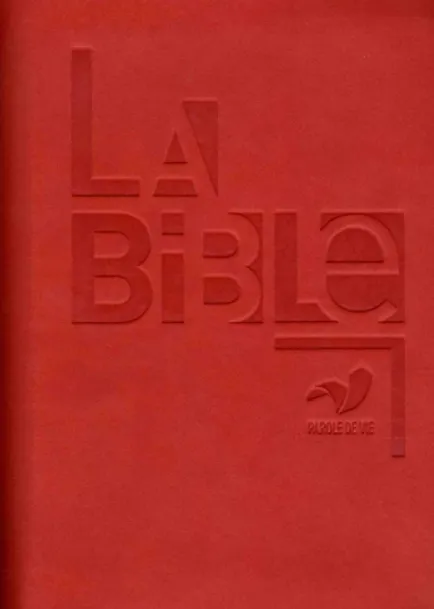 BIBLE PAROLE DE VIE COMPACT SEMI-RIGIDE SIMILICUIR ROUGE APOCRYPHE