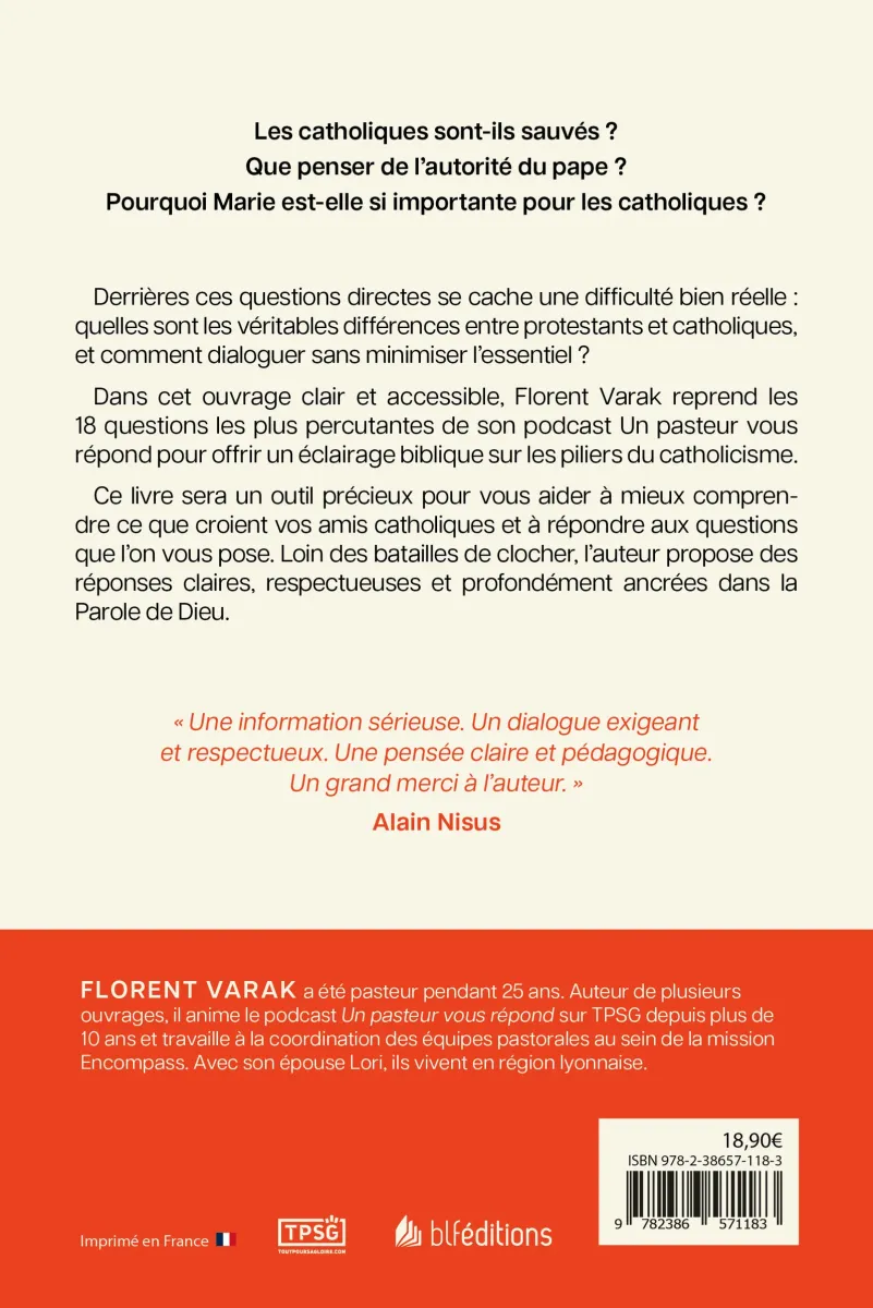 CE QUE CHAQUE CHRETIEN DEVRAIT SAVOIR SUR LE CATHOLICISME - LES 18 MEILLEURES QUESTIONS