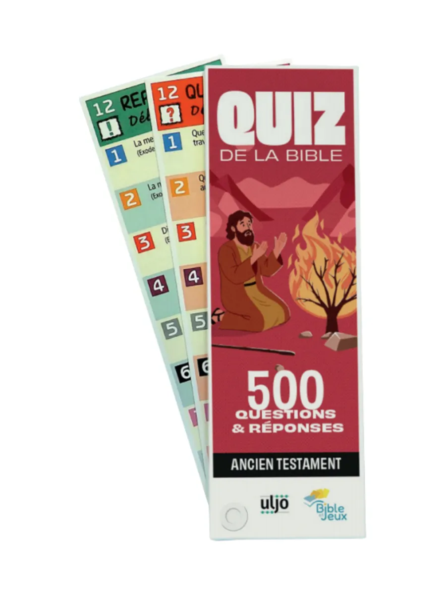 QUIZZ DE LA BIBLE - ANCIEN TESTAMENT - 500 QUESTIONS ET REPONSES