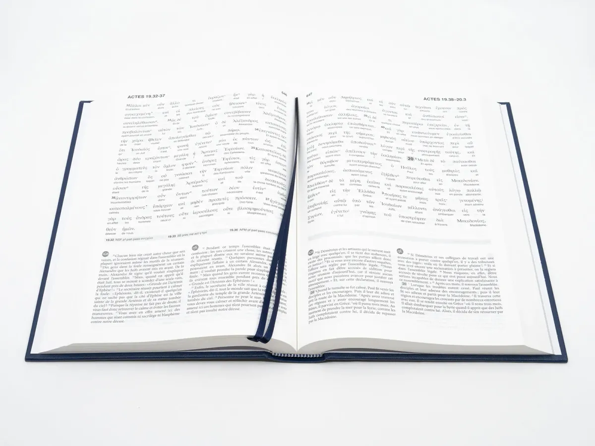 GREC-FRANCAIS NOUVEAU TESTAMENT INTERLINEAIRE GREC/NFC/TOB NOUVELLE EDITION