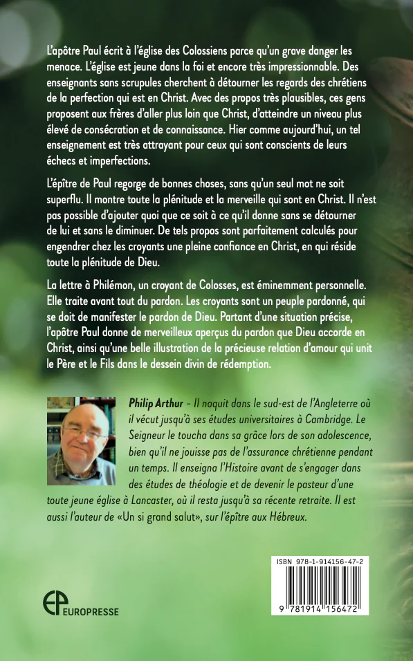 VOUS AVEZ TOUT PLEINEMENT EN CHRIST - COLOSSIENS & PHILEMON