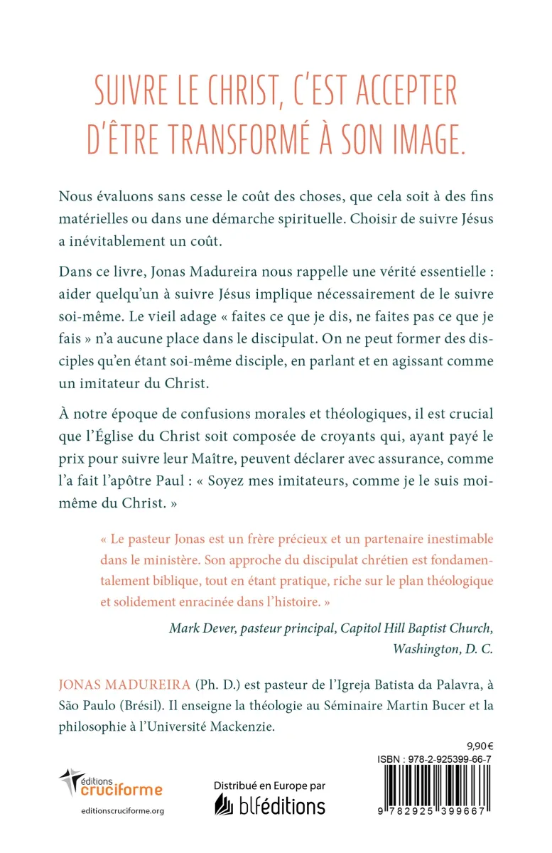 COUT DU DISCIPULAT (LE) - LA DOCTRINE DE L'IMITATION DE DIEU