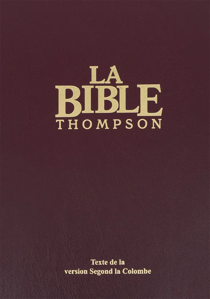BIBLE COLOMBE THOMPSON RIGIDE ONGLETS GRENAT