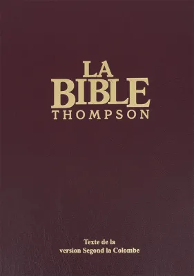 BIBLE COLOMBE THOMPSON RIGIDE ONGLETS GRENAT