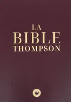 BIBLE COLOMBE THOMPSON RIGIDE SIMILICUIR GRENAT