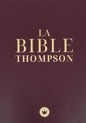 BIBLE COLOMBE THOMPSON RIGIDE SIMILICUIR GRENAT