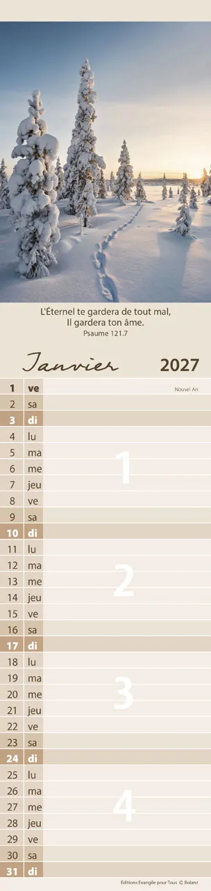 CALENDRIER EPT POUR TOUS - PAYSAGES