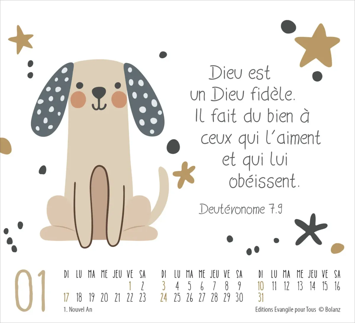 CALENDRIER EPT PETITS AMIS