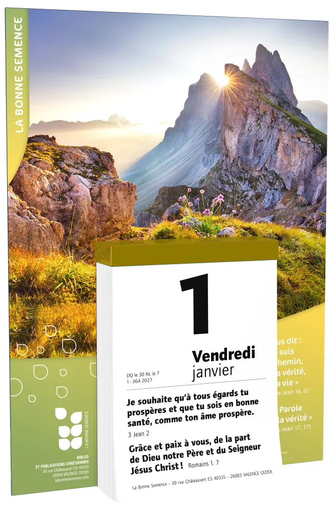 CALENDRIER BONNE SEMENCE FRANCAIS BLOC ET PLAQUE