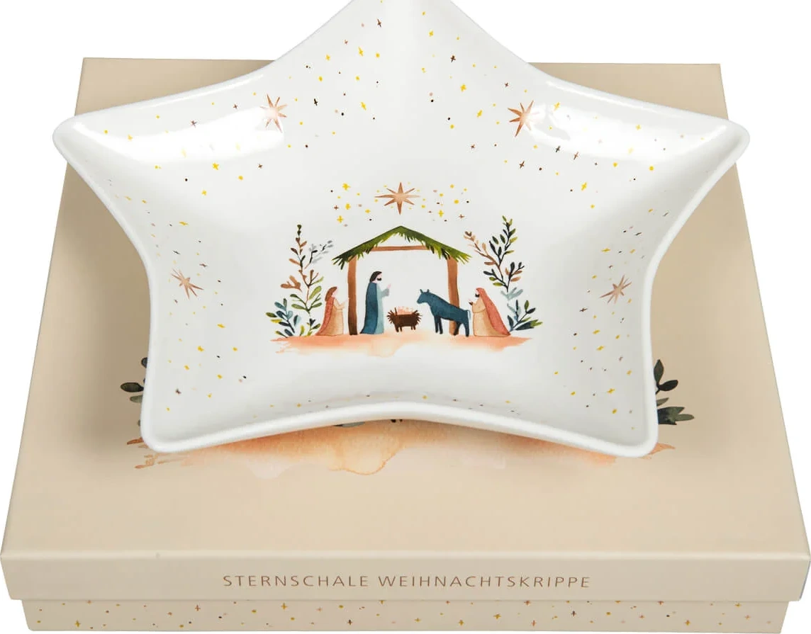 COUPELLE EN FORME D'ETOILE "CRECHE"