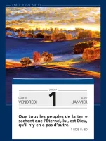 CALENDRIER BONNE SEMENCE PAIX VOUS SOIT MURAL
