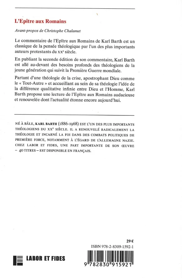 EPITRE AUX ROMAINS