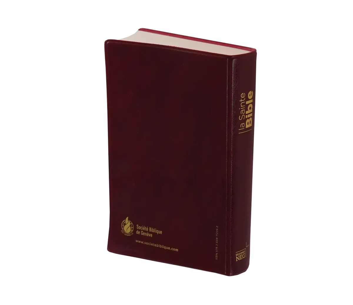 BIBLE NEG COMPACTE SOUPLE PVC GRENAT
