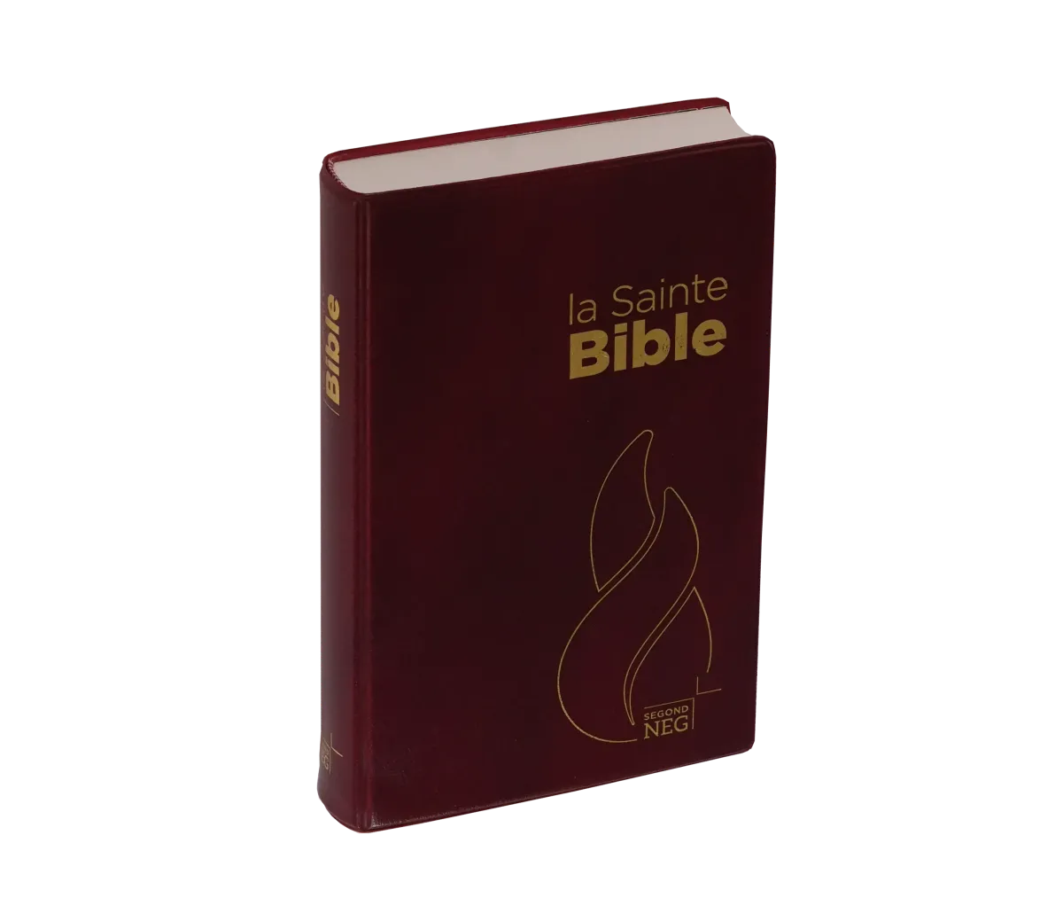 BIBLE NEG COMPACTE SOUPLE PVC GRENAT