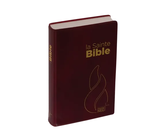 BIBLE NEG COMPACTE SOUPLE PVC GRENAT