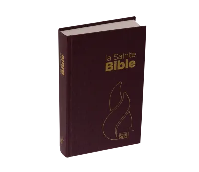 BIBLE NEG COMPACTE RIGIDE GRENAT