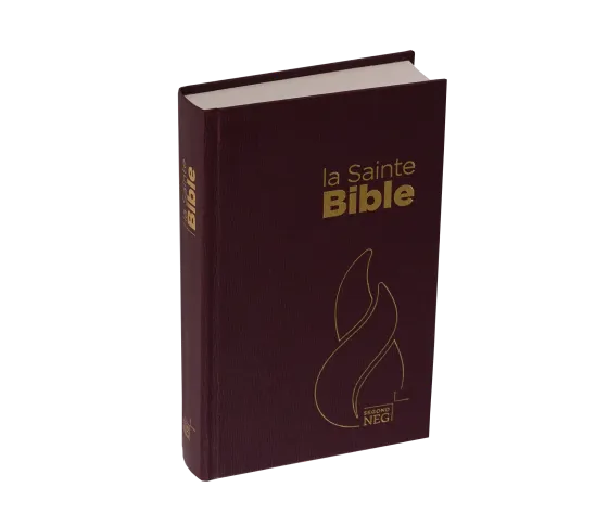 BIBLE NEG COMPACTE RIGIDE GRENAT
