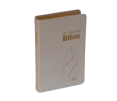 BIBLE NEG COMPACTE SOUPLE TOILEE BLANCHE TRANCHES OR
