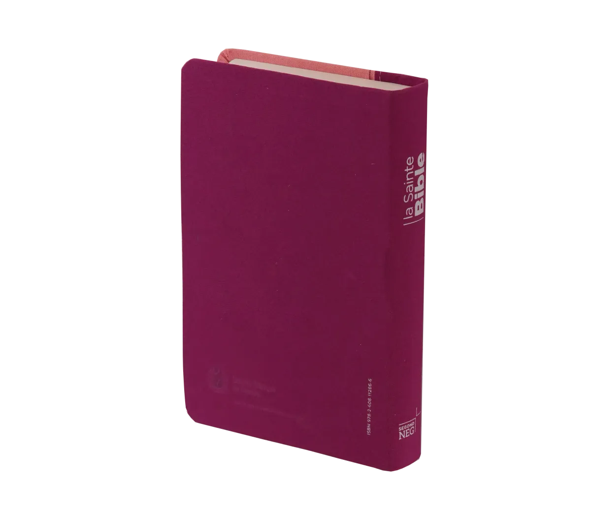 BIBLE NEG COMPACTE SOUPLE TOILE DUO ROSE PRALINE VIOLET FRUITS DES BOIS
