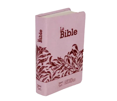 BIBLE SEGOND 21 COMPACTE "PREMIUM STYLE" SOUPLE TOILE ROSE AVEC ONGLETS