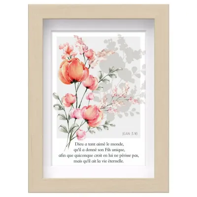 MON CADRE INSPIRATION - DIEU A TANT AIME LE MONDE JEAN 3.16