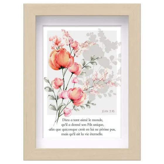 MON CADRE INSPIRATION - DIEU A TANT AIME LE MONDE JEAN 3.16