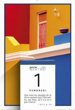 CALENDRIER BONNE SEMENCE UNE PAROLE POUR AUJOURD'HUI - BLOC ET PLAQUE