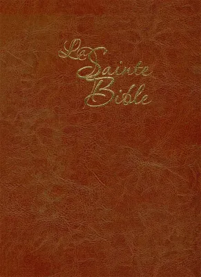 BIBLE SEGOND 1910 GROS CARACTERES SOUPLE TR. OR ONGLETS MARRON