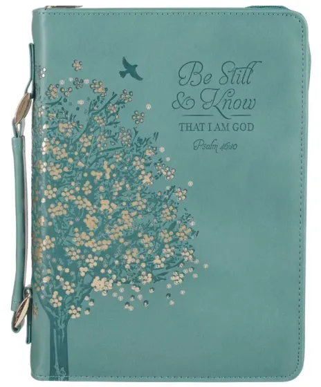 POCHETTE BIBLE BE STILL AND KNOW TURQUOISE PS46.20