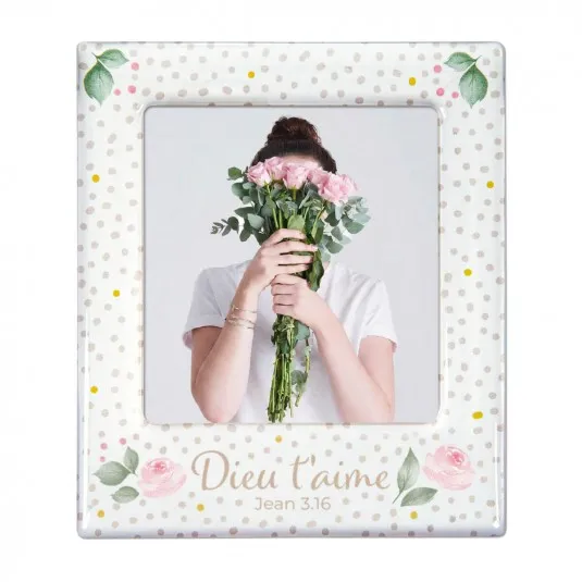CADRE PHOTO MAGNETIQUE "ROSES"