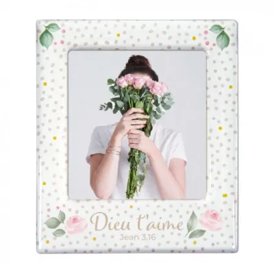 CADRE PHOTO MAGNETIQUE "ROSES"