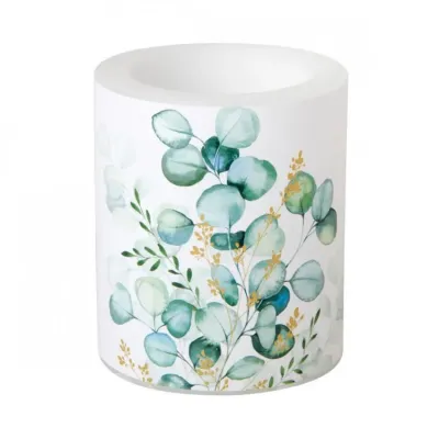 BOUGIE EN CIRE ET PHOTOPHORE EUCALYPTUS
