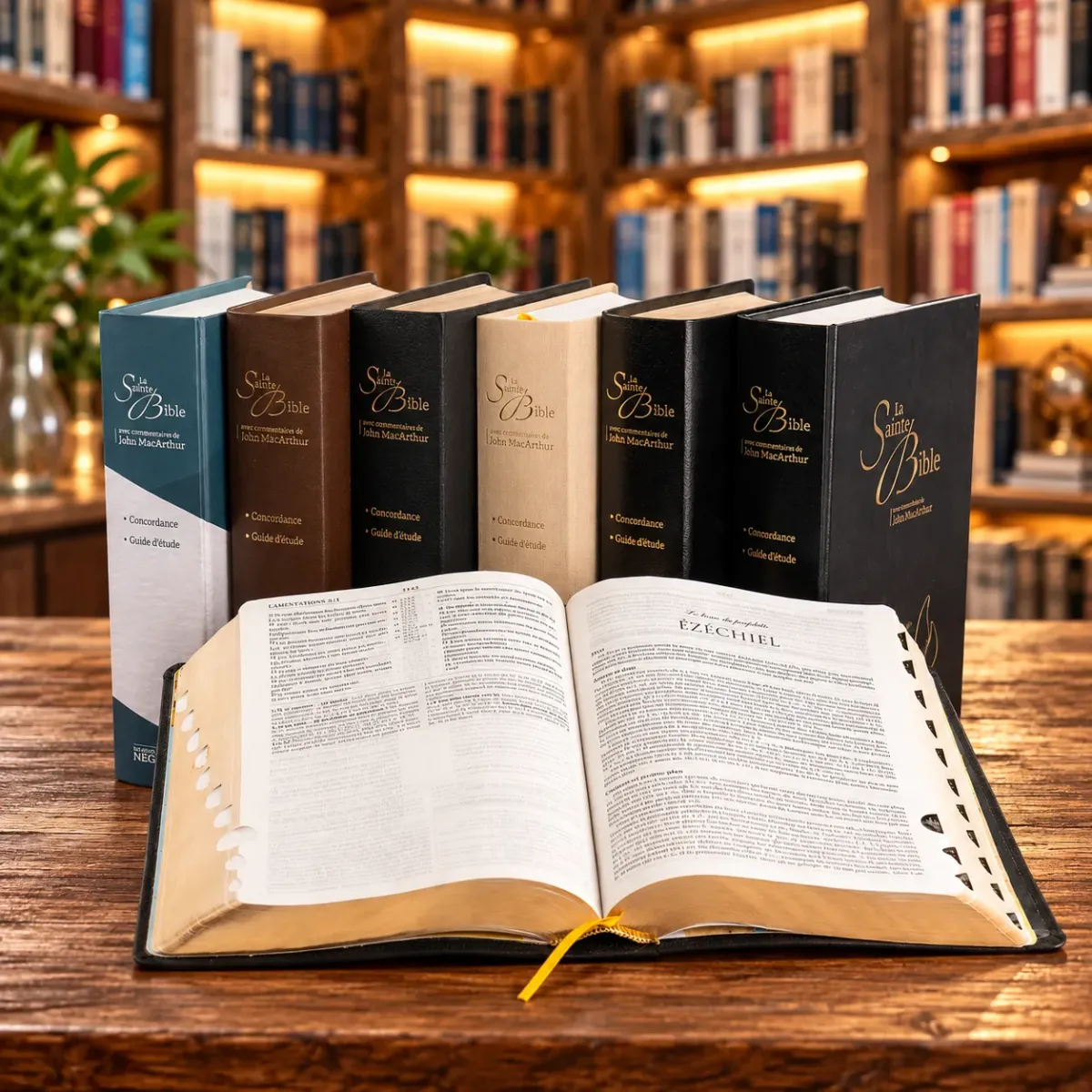 BIBLE NEG MACARTHUR SEMI RIGIDE TOILE BEIGE