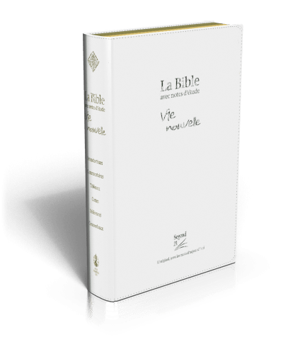 BIBLE SEGOND 21 VIE NOUVELLE SOUPLE VIVELLA BLANC TR. OR  AVEC BOITIER