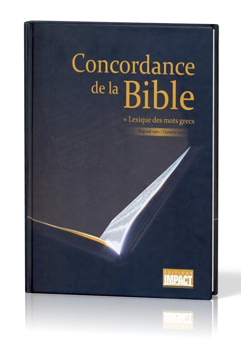 CONCORDANCE DE LA BIBLE SEGOND NEG