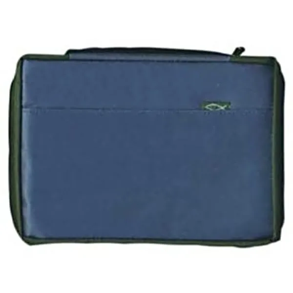 POCHETTE BIBLE LARGE BLEUE 25X17X5.5CM