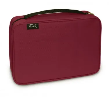 POCHETTE BIBLE COMPACT BORDEAUX 18.75X12.5X5CM