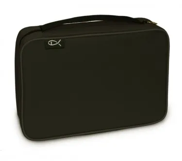 POCHETTE BIBLE COMPACT NOIRE 18.75X12.5X5CM