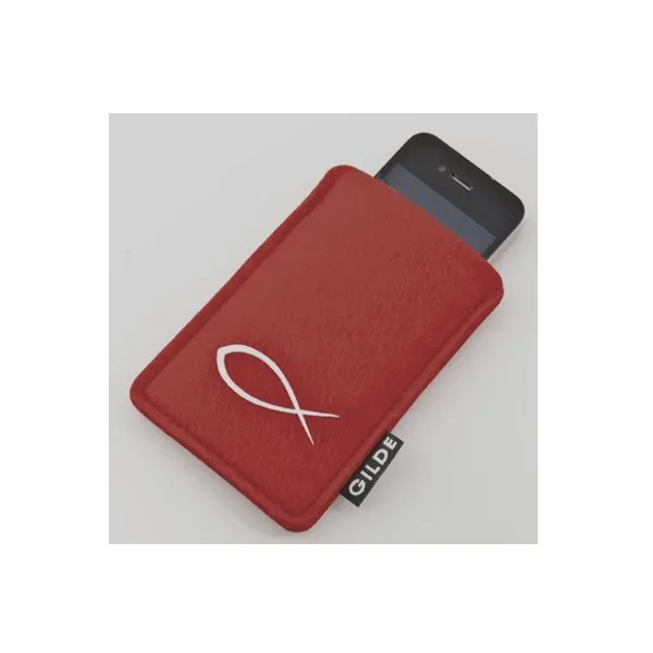 POCHE TELEPHONE EN FEUTRINE BORDEAUX - 7138