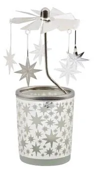 PHOTOPHORE + CARROUSSEL ETOILE H15CM