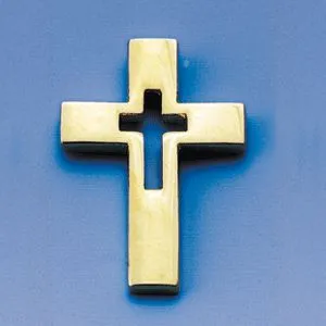 PIN'S CROIX EVIDEE DORE 15X20